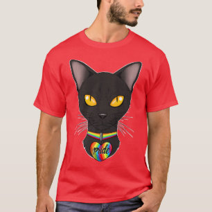 Camiseta Gato de Bombaim I Orgulho gay Flag I LGBTQ Flag I