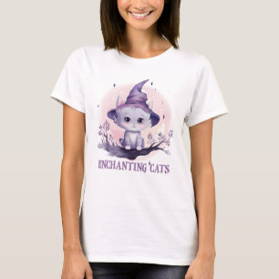 Camiseta Gato de Bruxa Encantadora