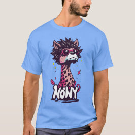 Camiseta gato de cabeça longa