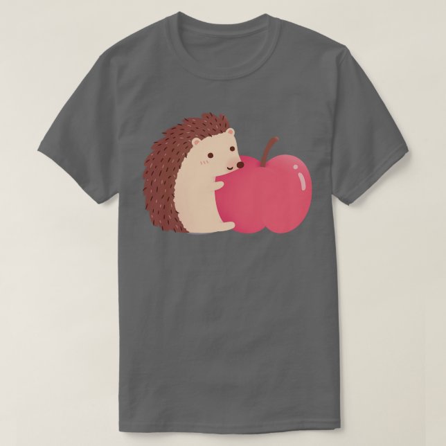 Camiseta Gato-de-Cabra-Coca-Cola Abraçando Maçã Vermelha (Frente do Design)