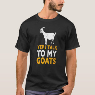 Camiseta Gato De Cabra Sim Eu Falo Com Os Meus Caprinos