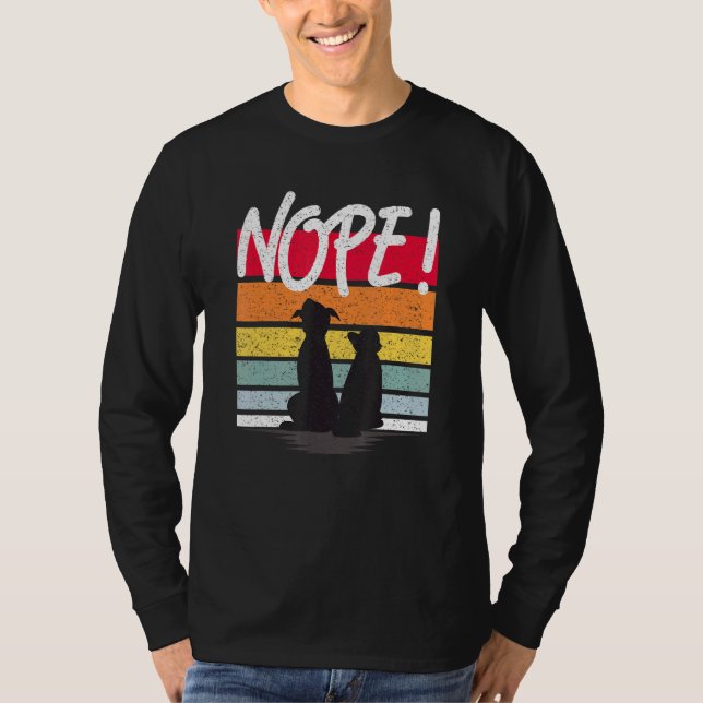 Camiseta Gato De Cachorro Com Cotação De Cachorro Mãe Ou Pa (Frente)