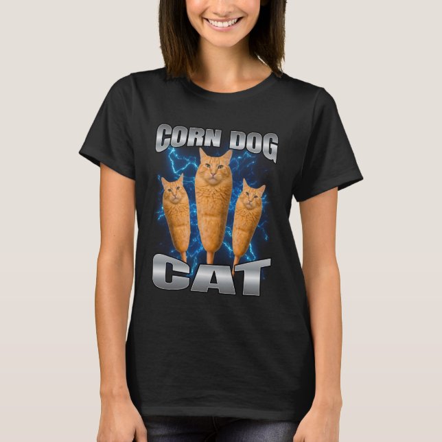 Camiseta Gato de Cachorro-Quente (Frente)