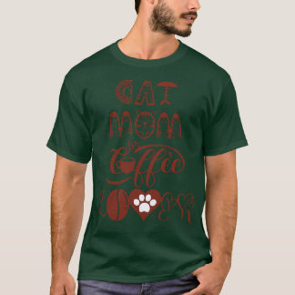 Camiseta Gato de café da mãe, Gato Design 9