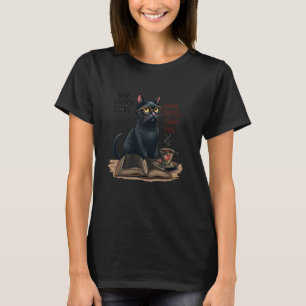 Camiseta Gato de Café de Livros Proibidos