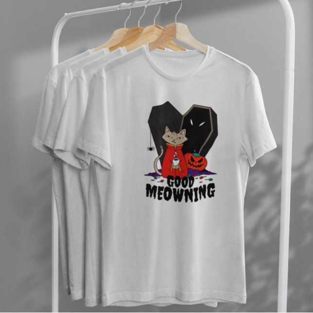 Camiseta Gato de Café Halloween (Criador carregado)