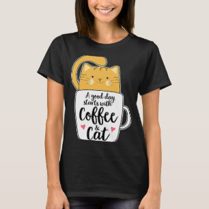 Camiseta Gato de Café Laranja Gato de Mata