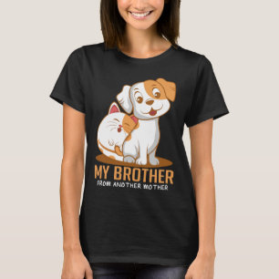Camiseta Gato de Cão Irmão Animal