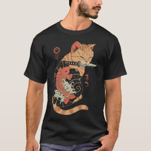 Camiseta Gato de Carpa Tatuado