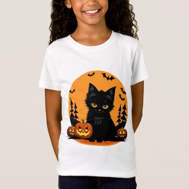 Camiseta Gato de Cartografia e Bombões em Lua Inteira (Frente)