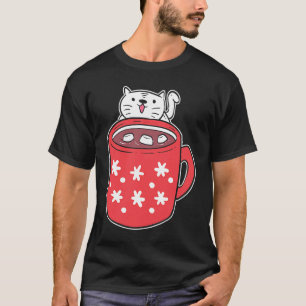 Camiseta Gato de Chocolate Quente Doce dente