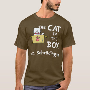 Camiseta Gato de Ciência Humor Schrodingers