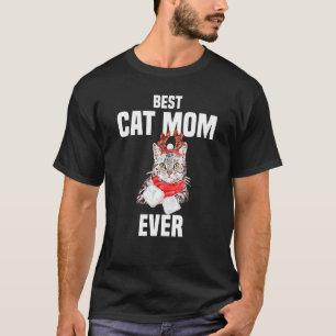 Camiseta Gato de cinza bonito com fantasia de rena Melhor G