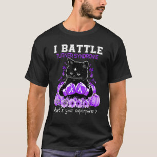 Camiseta Gato de conscientização da síndrome de Turner que 