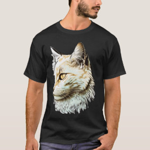 Camiseta Gato de cor original bonito e único