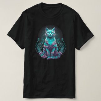 Camiseta Gato de Coral Místico | APENAS PRETO