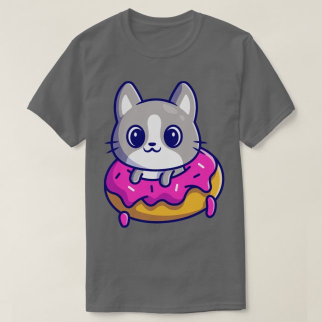 Camiseta Gato De Corte Com Cartoon De Noz2 (Frente do Design)