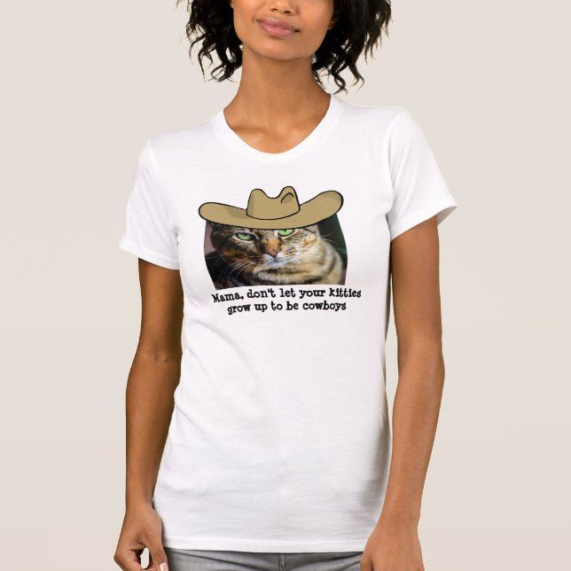 Camiseta Gato de Cowboy (Frente)