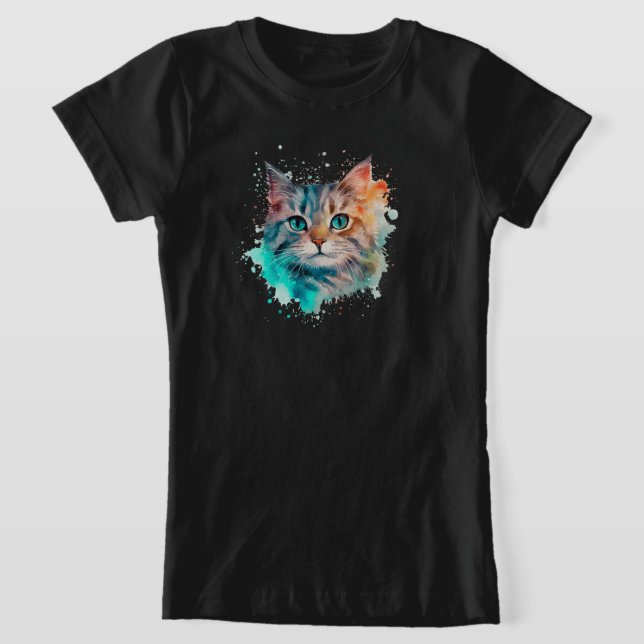Camiseta Gato de Cura de Água (Postura )