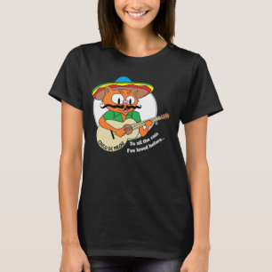 Camiseta Gato de desenho animado engraçado do Cinco De Mayo