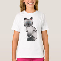 Gato de desenho animado fofo Blue Point Birman / R