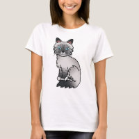 Gato de desenho animado fofo Blue Point Tabby Birm