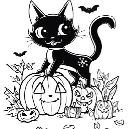 Camiseta Gato de Desenho Preto e Branco