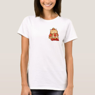 Camiseta Gato de Envelope Vermelho de Ano Novo Chinês