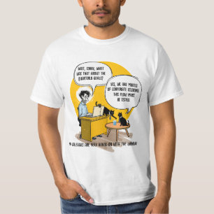 Camiseta Gato de Escritório Engraçado Humor Presente para C