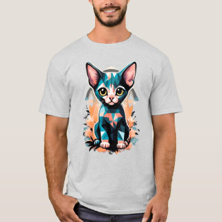 Camiseta Gato de esfinge artístico