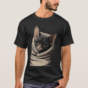 Camiseta Gato De Esfinge Bonito No Gato De Sphynx Roupa De
