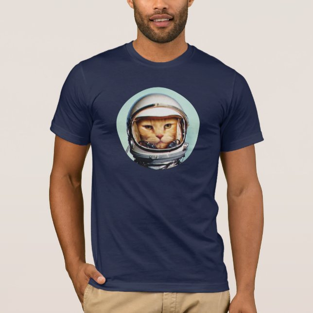 Camiseta Gato de Espaço Retroativo (Frente)