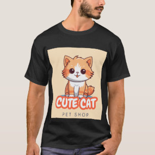 Camiseta Gato de estimação fofo