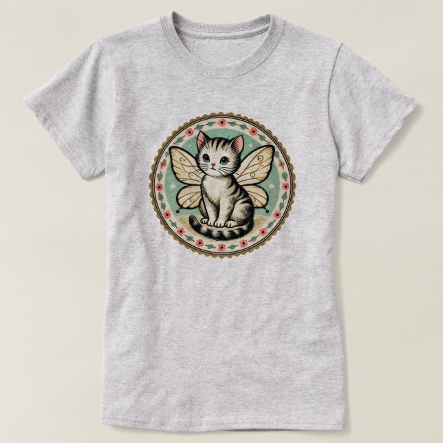 Camiseta Gato de fada (Frente do Design)
