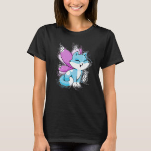 Camiseta Gato De Fada De Corte De Água