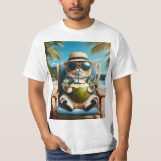 Camiseta Gato de Férias