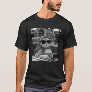 Camiseta Gato de Férias Café Relaxar Gato Meme de Gato Engr