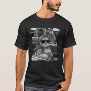 Camiseta Gato de Férias Café Relaxar Gato Meme de Gato Engr