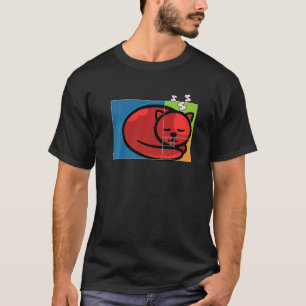 Camiseta Gato de Fibonacci ou Razão Áurea e Espiral ou Fibo