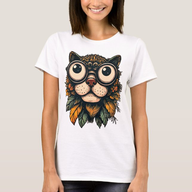 Camiseta Gato de Folha (Frente)