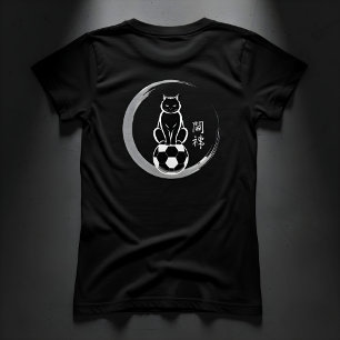 Camiseta Gato de Futebol Focado - Roupas de Treino para Men