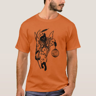 Camiseta Gato de Gatinho de Halloween vitoriano em fantasia