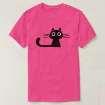 Gato de Gatinho Preto e Simples, Cute, com Whisker