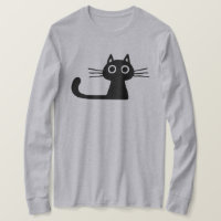 Gato de Gatinho Preto e Simples, Cute, com Whisker