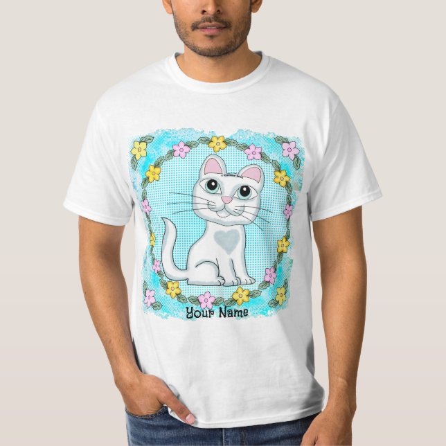 Camiseta Gato de Gatinhos Olhos Grandes (Frente)
