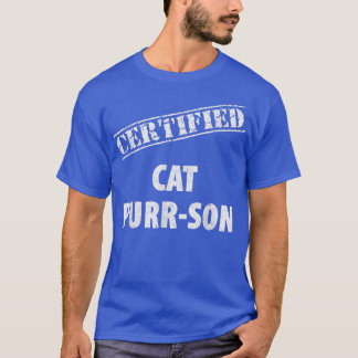 Camiseta Gato De Gato Certificado Purson Funny Pun Para Gat