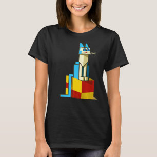 Camiseta Gato de gato colorido gatinho retrato gatinho boni