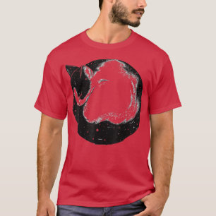 Camiseta Gato de Gato da Noite Estrelada