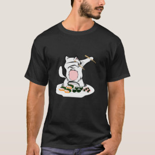 Camiseta Gato de Gato Dabbing para Meninas