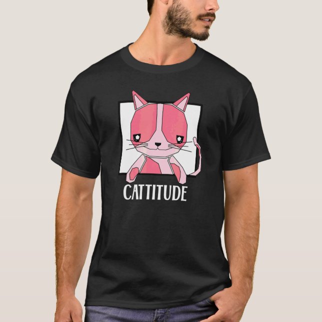 Camiseta Gato de Gato de Grama (Frente)